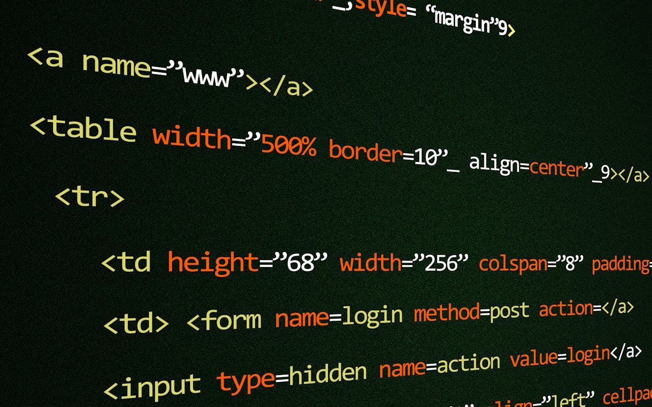 home-hero Close-up of HTML code lines highlighting web development concepts and techniques.